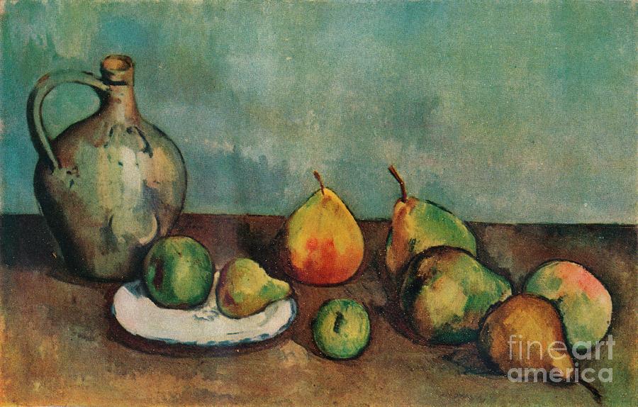 Still Life, Pitcher And Fruit, 1894 Drawing by Print Collector