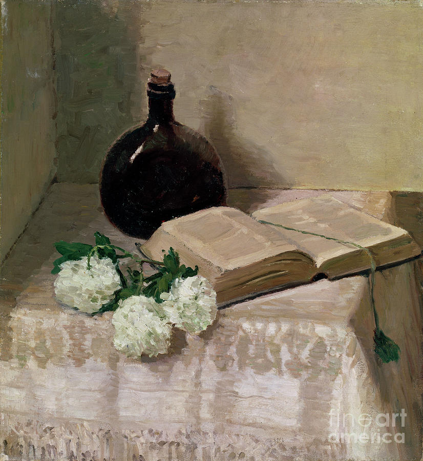 Still Life With A Book Drawing by Heritage Images