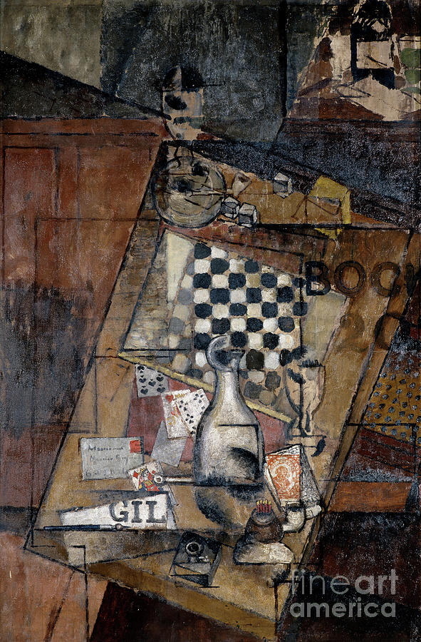 Still Life With A Chessboard Drawing by Heritage Images