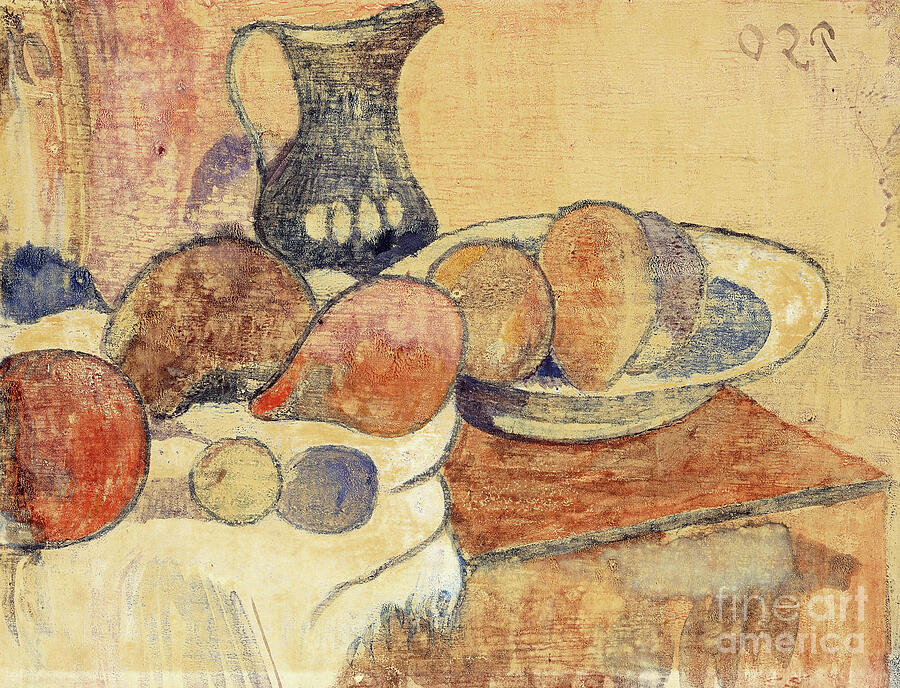 Still Life With A Pitcher And Fruit Nature Morte A La Cruche Et Aux ...