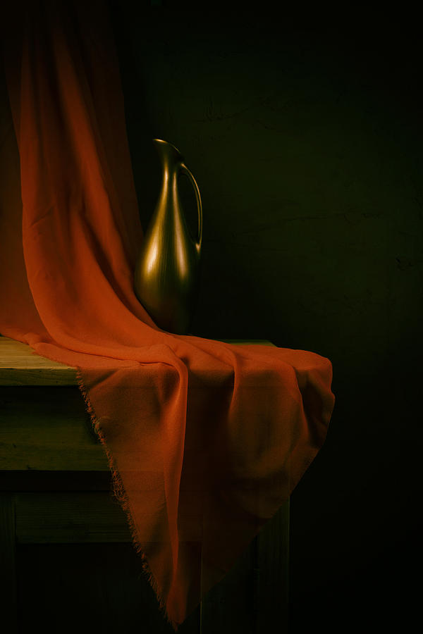 Still Life With A Red Cloth Photograph by Magnola