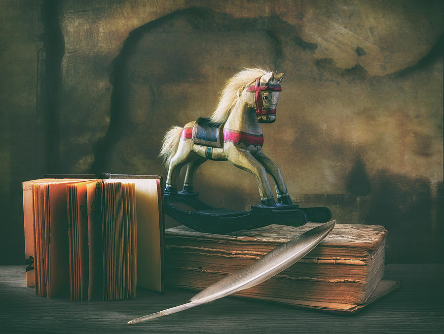 Still Life Photograph - Still Life With A Wooden Horse by Mykhailo Sherman