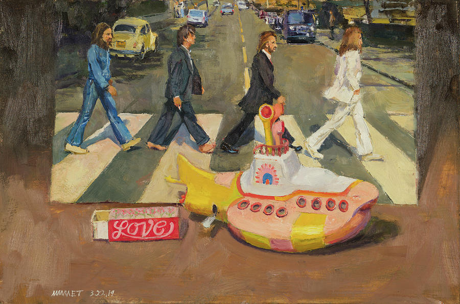 The Beatles Painting - Still Life with Abbey Road by Edward Thomas