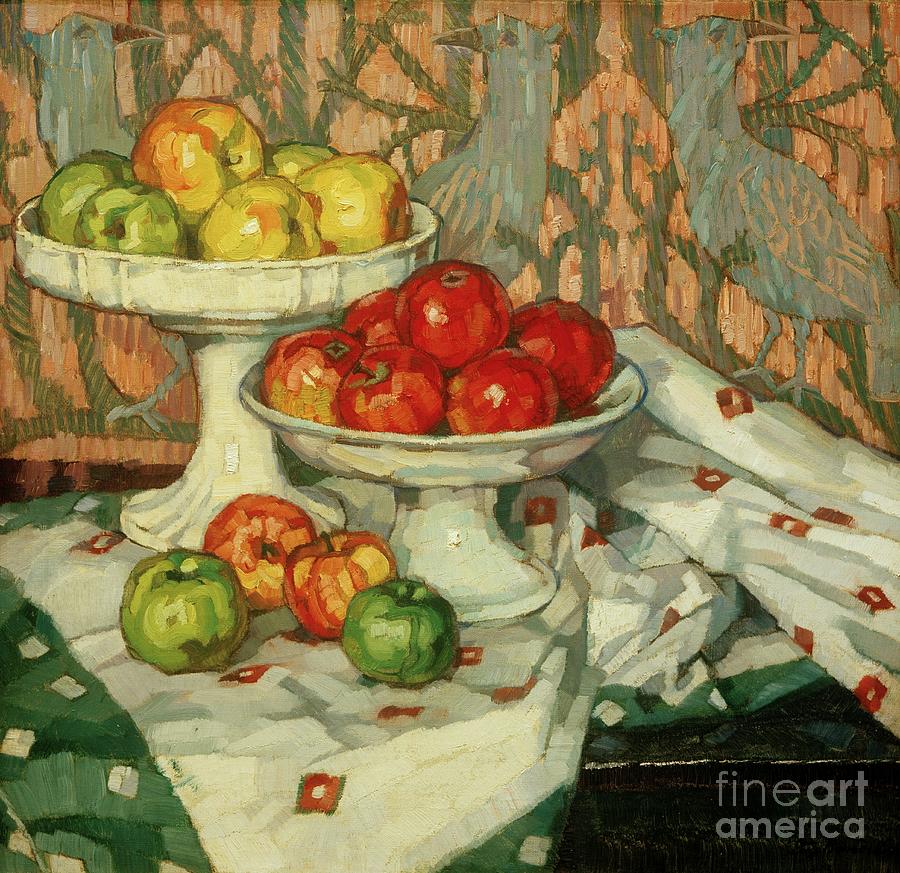 Fruit Painting - Still life with apples  AKG5031304 by Eugenie Bandell