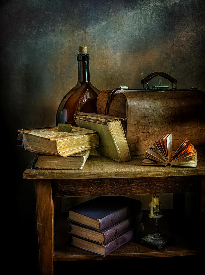 Still Life With Books. Photograph by Mykhailo Sherman