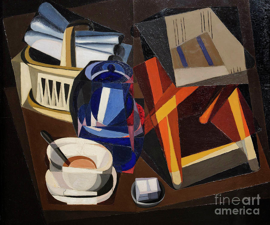Still Life With Bread Nature Morte Au Drawing by Heritage Images