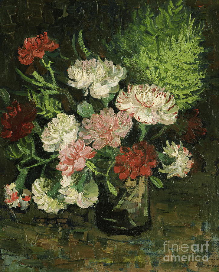 Still life with Carnations, 1886 Painting by Vincent Van Gogh