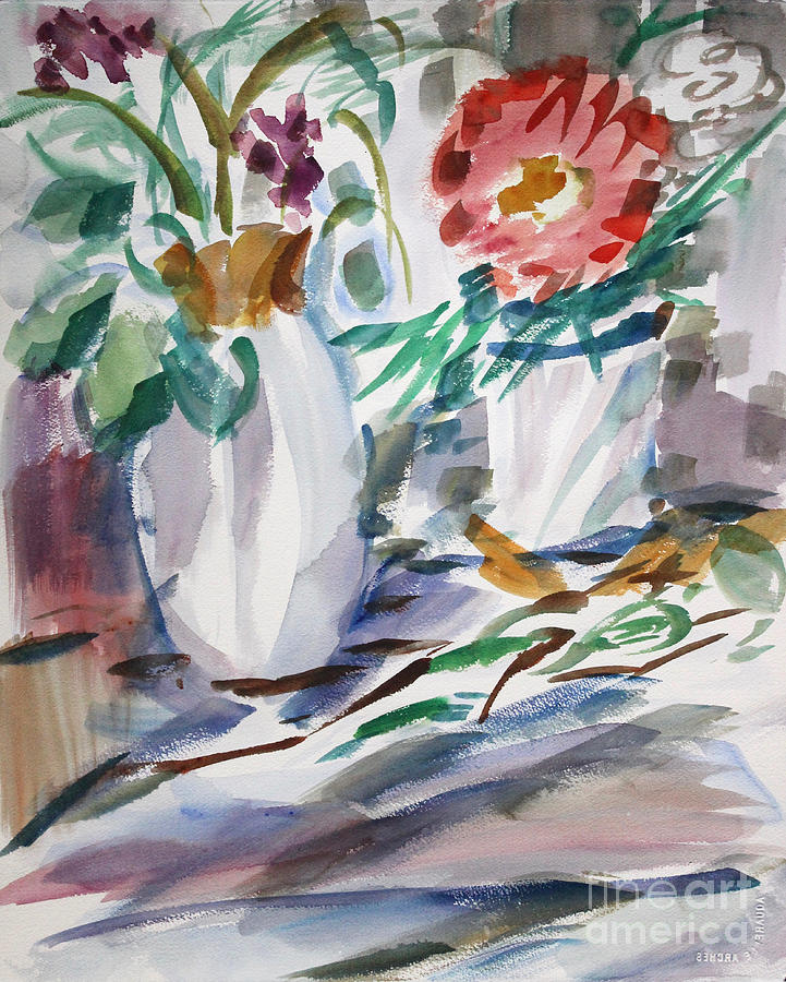 Still Life With Cast Shadows Painting by Richard Fox