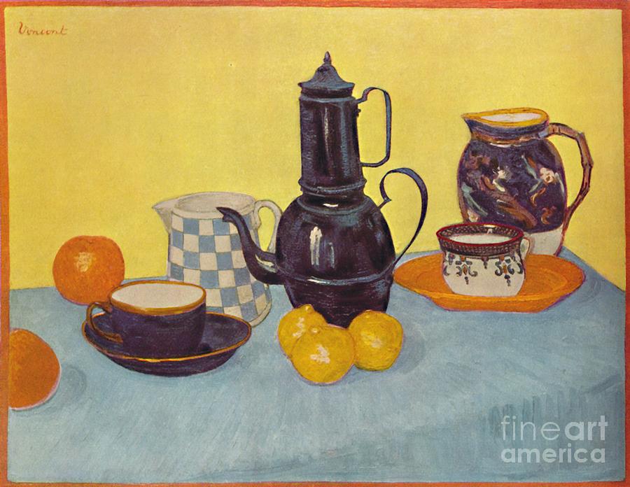 Still Life With Coffee Pot Drawing by Print Collector