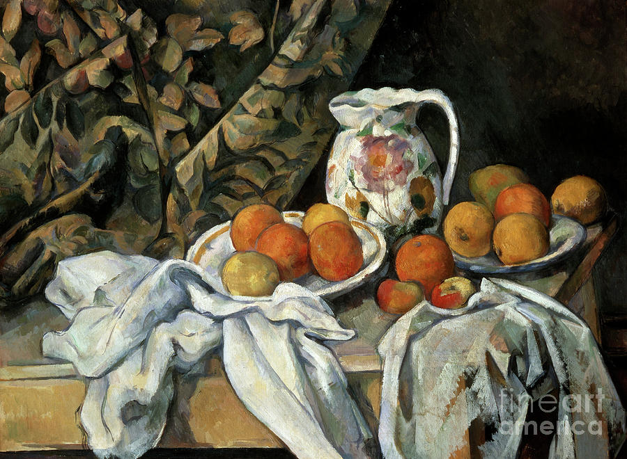 Still Life With Drapery, C1895. Artist Drawing by Heritage Images