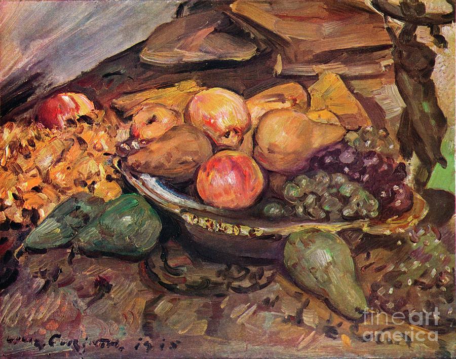 Still-life With Fruit, C20th Century Drawing by Print Collector