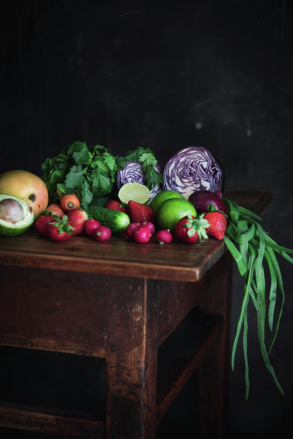 Still Life With Fruits And Vegetables Photograph by Justina Ramanauskiene
