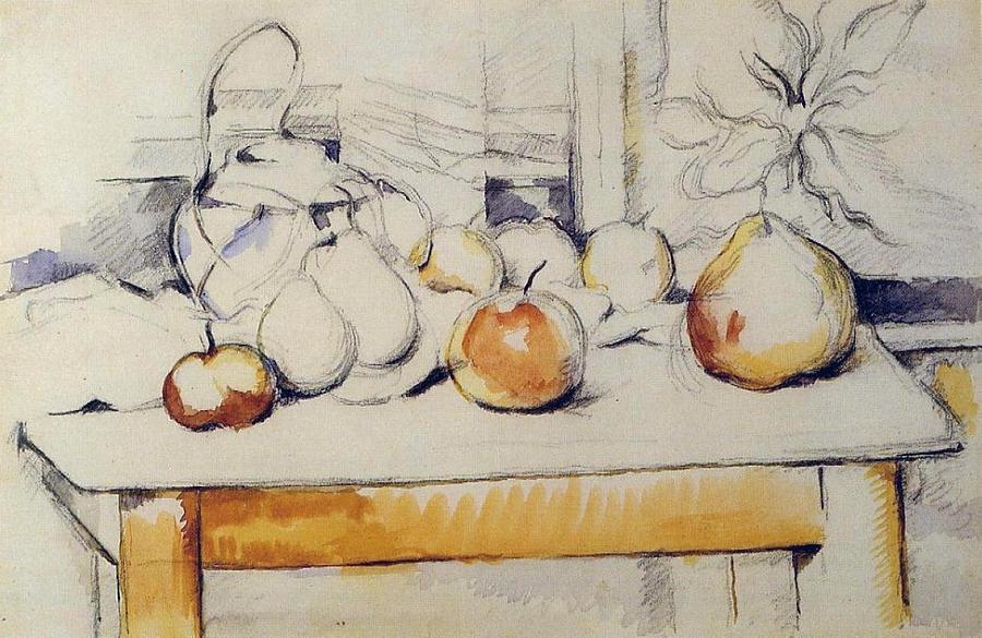 Still Life With Ginger Jar And Fruit On A Table 1888 90 Painting