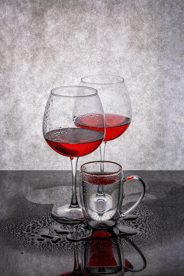 Still Life With Glasses Of Liquid Photograph by Brig Barkow