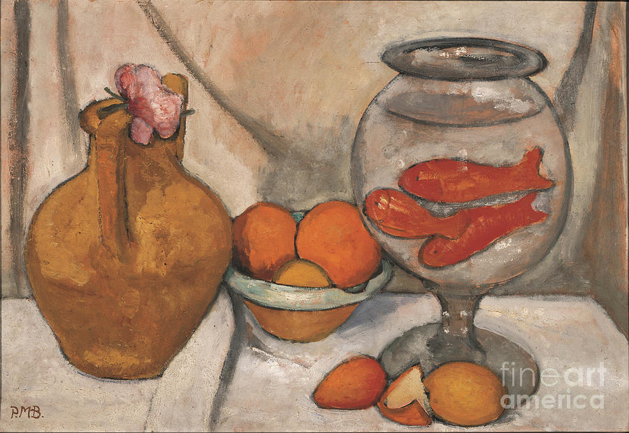 Still Life With Goldfish Bowl Drawing by Heritage Images