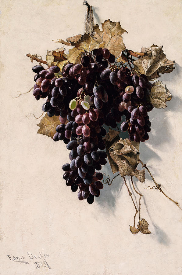 Edwin Deakin Painting - Still Life With Grapes, 1888 by Edwin Deakin Edwin Deakin Painting - Still Life With Grapes, 1888 by Edwin Deakin
