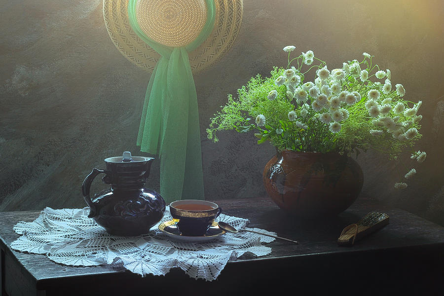 Still Life With Hat Photograph by Ustinagreen