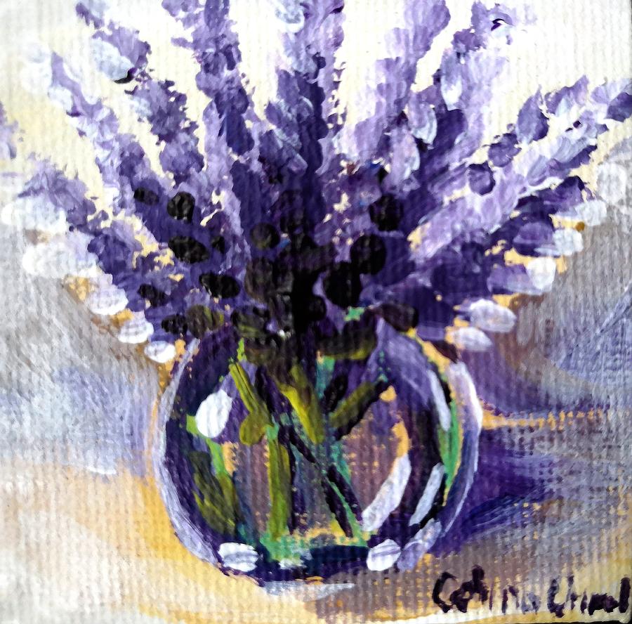 Still Life With Lavender Flowers by Chirila Corina