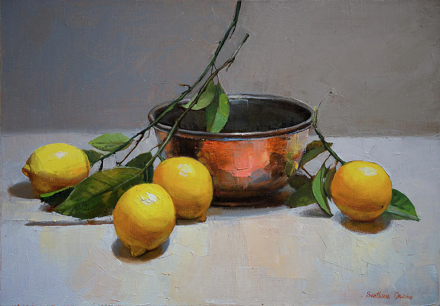 Lemon  - Still Life With Lemons by Svetlana Orinko