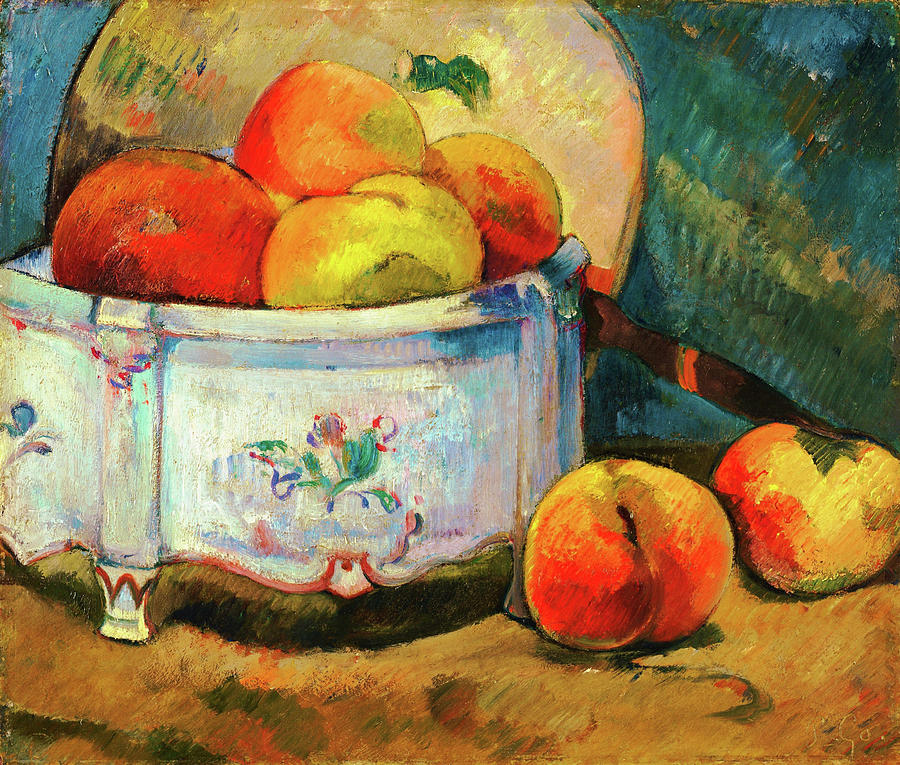 Still Life With Peaches Painting - Still Life With Peaches - Digital Remastered Edition by Paul Gauguin Still Life With Peaches Painting - Still Life With Peaches - Digital Remastered Edition by Paul Gauguin