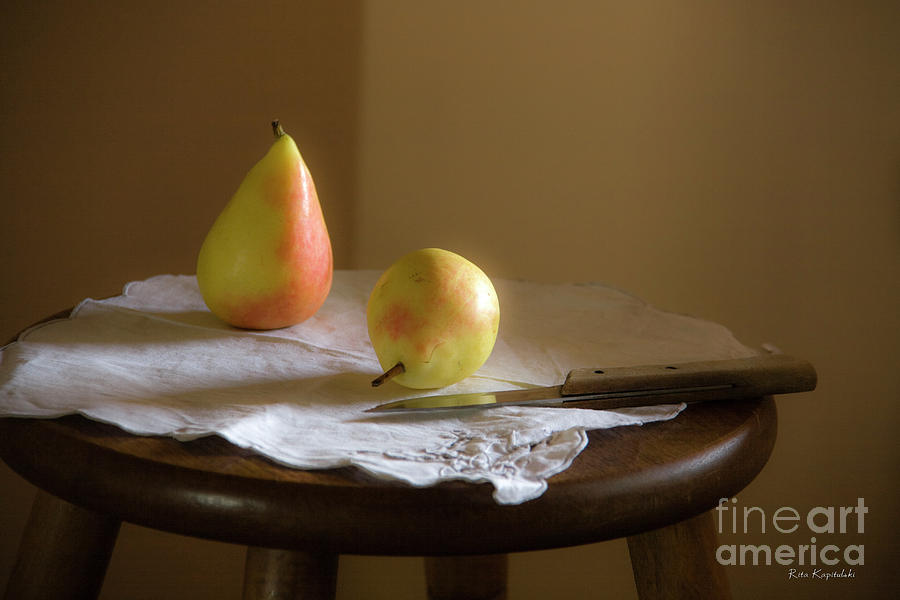 Still Life with Pears and Knife Photograph by Rita Kapitulski - Fine ...