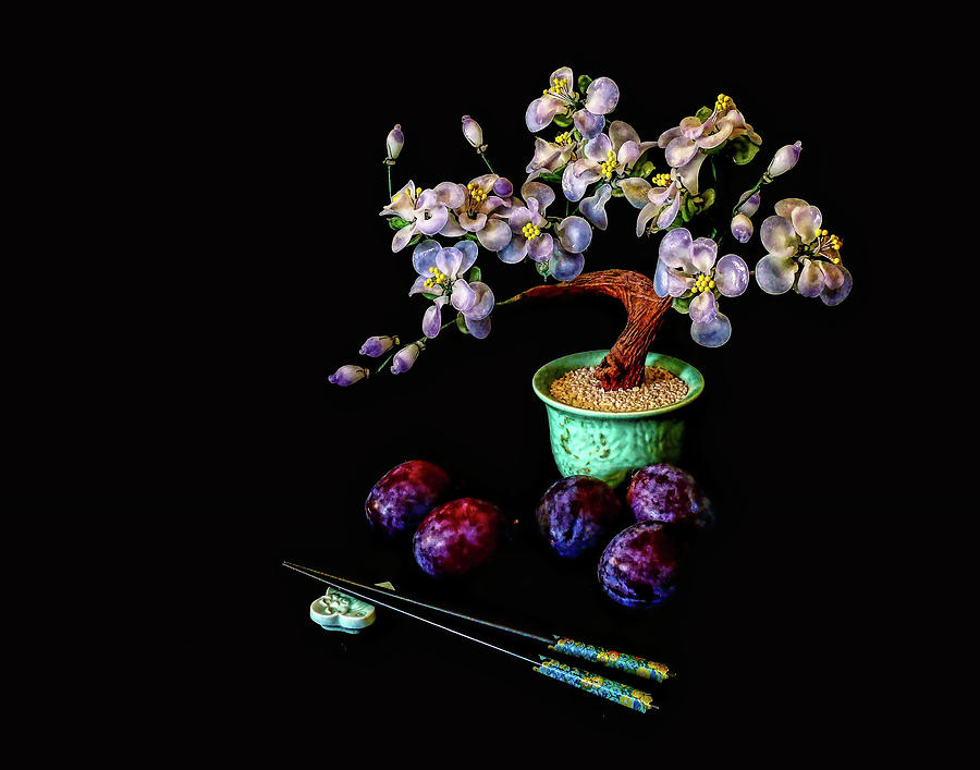 Still Life with Plumbs Photograph by Stuart Harrison