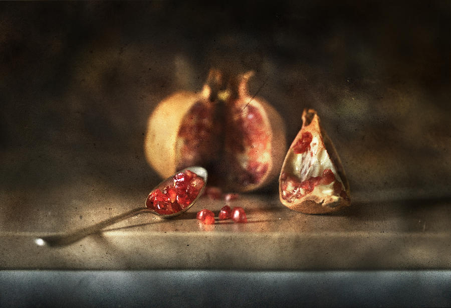 Still Life With Pomegranate Photograph by Elisabeth Van Helden