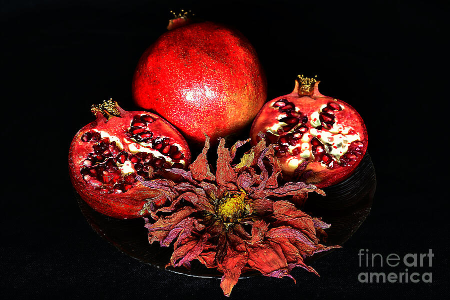 Still Life Photograph - Still life with pomegranates #1. by Alexander Vinogradov