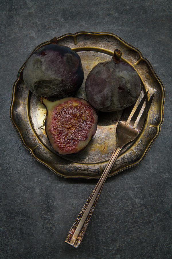 Still life with rotten figs Photograph by Jaroslaw Blaminsky