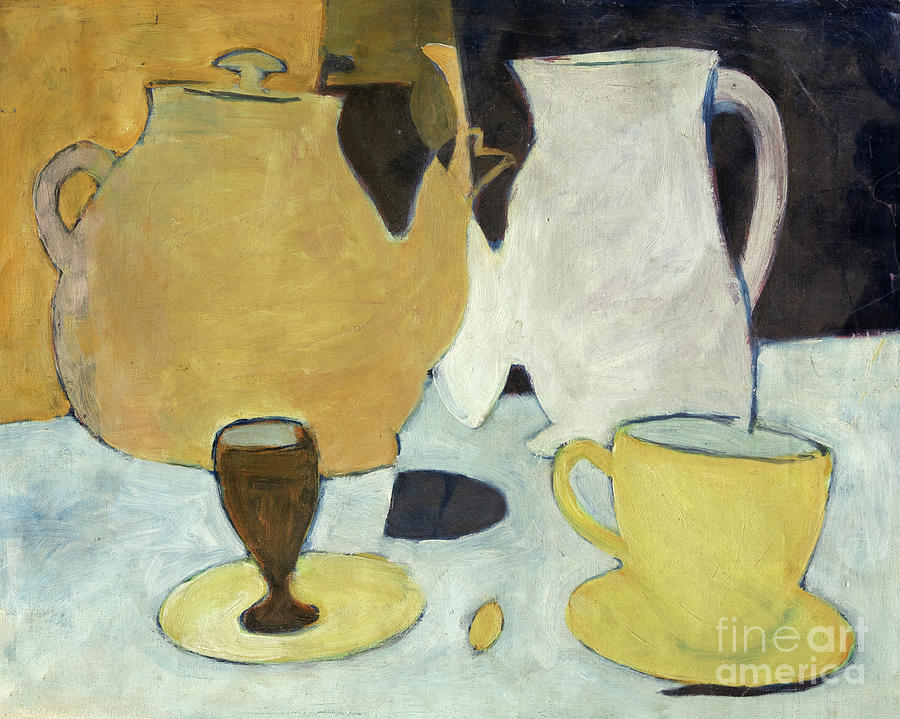 Still Life With Teapot, 1947 Painting by Evan John Walters