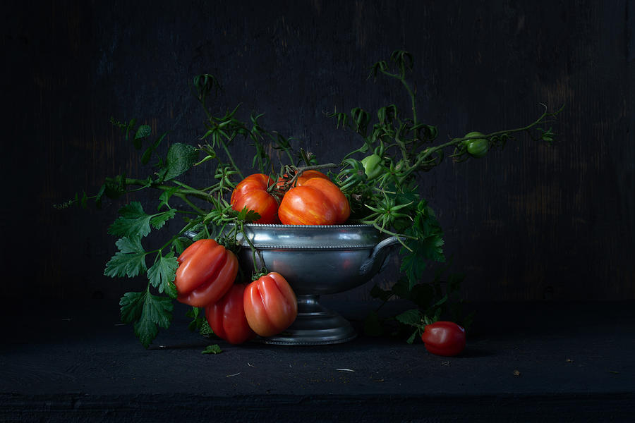 Still Life Photograph - Still Life With Tomatoes by Magnola