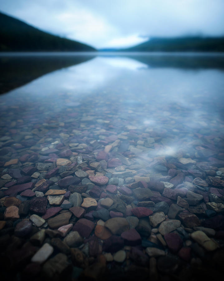 Still Morning at Bowman Lake Photograph by Matt Hammerstein