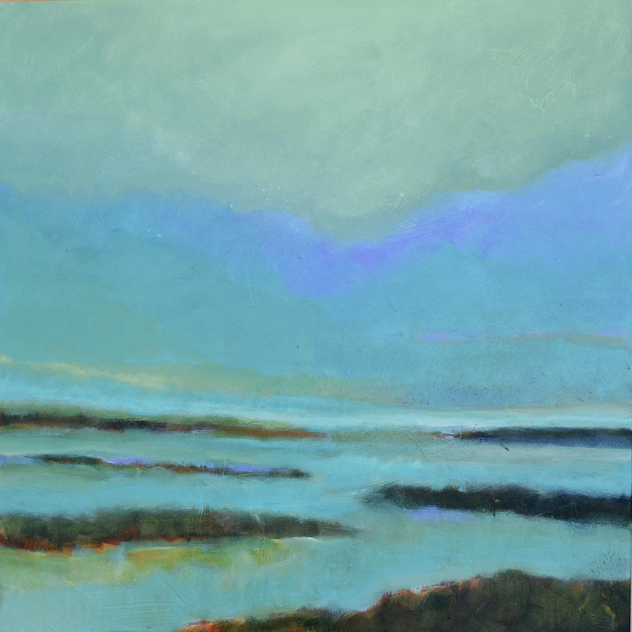 Marsh Painting - Stillness by Filomena Booth Marsh Painting - Stillness by Filomena Booth