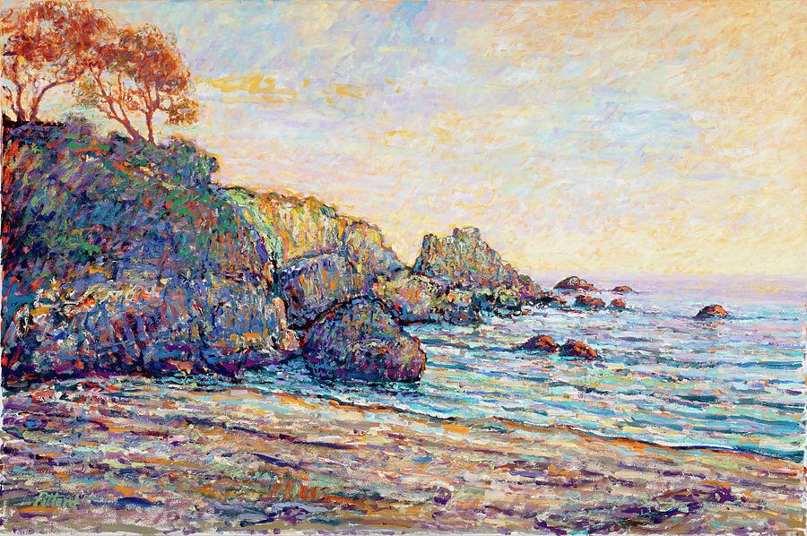 Stillwater Cove Sunset Painting by Tom Pittard