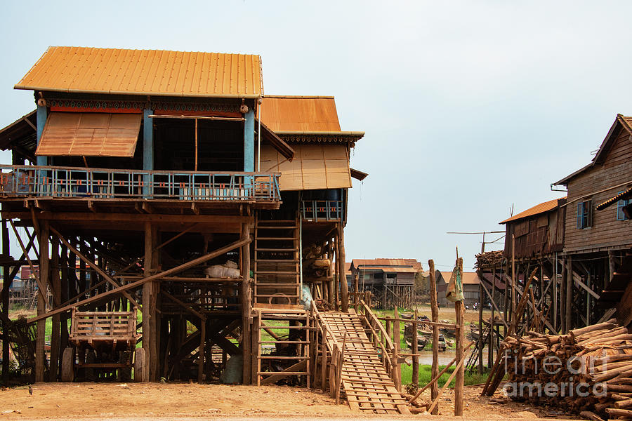 Architecture Photograph - Stilted Kompong Khleang Home by Bob Phillips