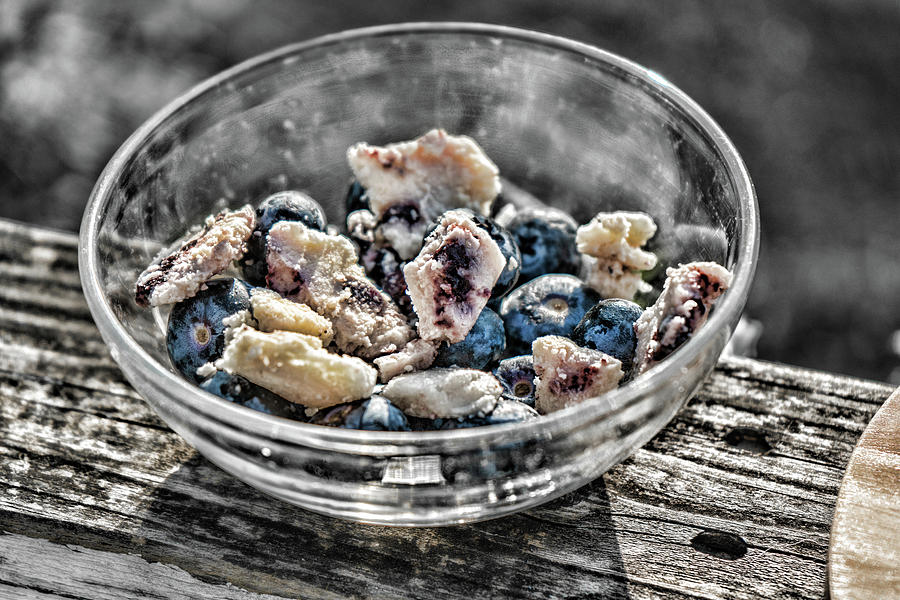 Stilton with Blueberries and More Blueberries Photograph by Sharon Popek
