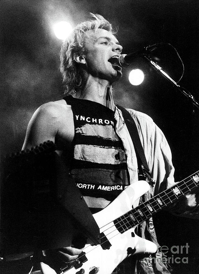 Sting 1984 Photograph by Russell Brown