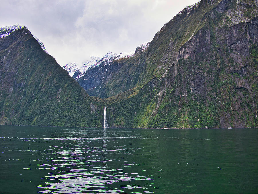 Milford Sound Photograph - Stirling Falls 2 - Milford Soud - New Zealand by Steven Ralser