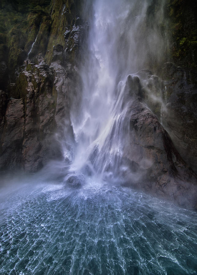 Stirling Falls Along Milford Sound Photograph by Hua Zhu