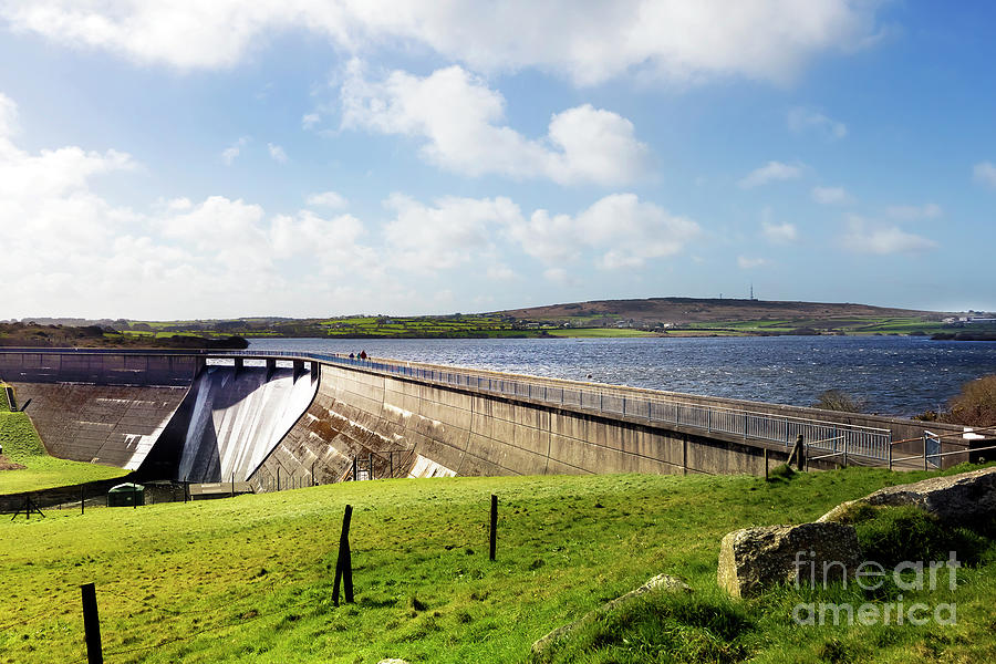 Stithians Reservoir Dam Photograph by Terri Waters