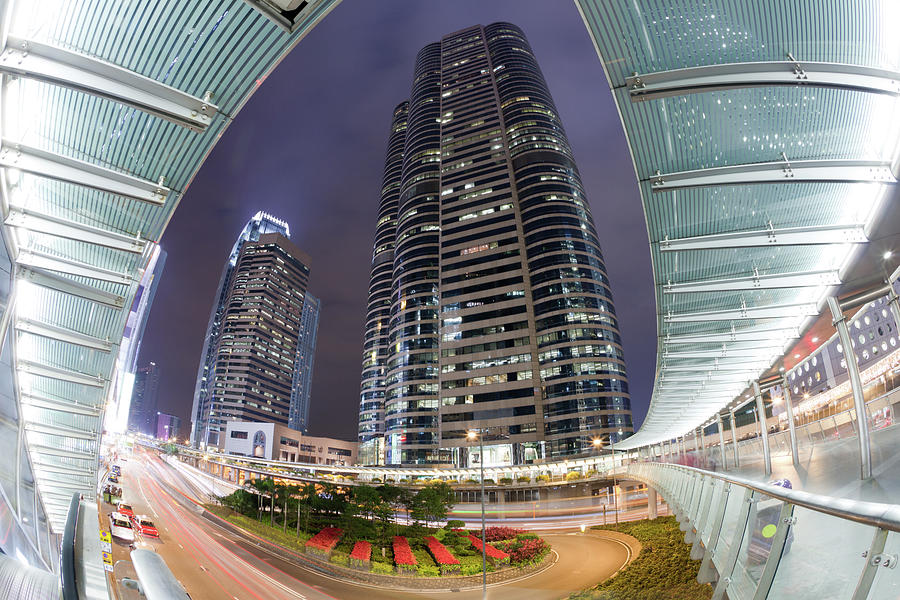 Stock Exchange Tower In Hong Kong Photograph by Winhorse