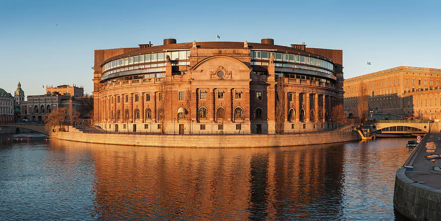 Stockholm Riksdaghuset Swedish Photograph by Fotovoyager