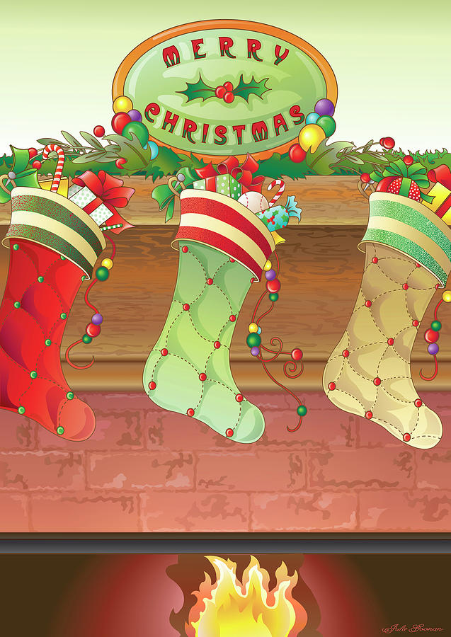 Stockings Were Hung? Digital Art by Julie Goonan | Fine Art America