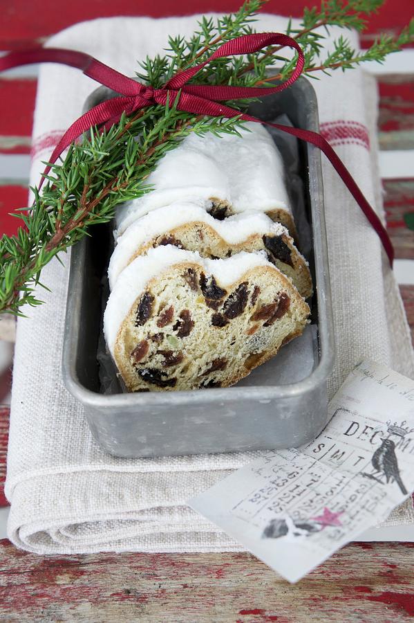 Stollen In A Tin Photograph by Martina Schindler
