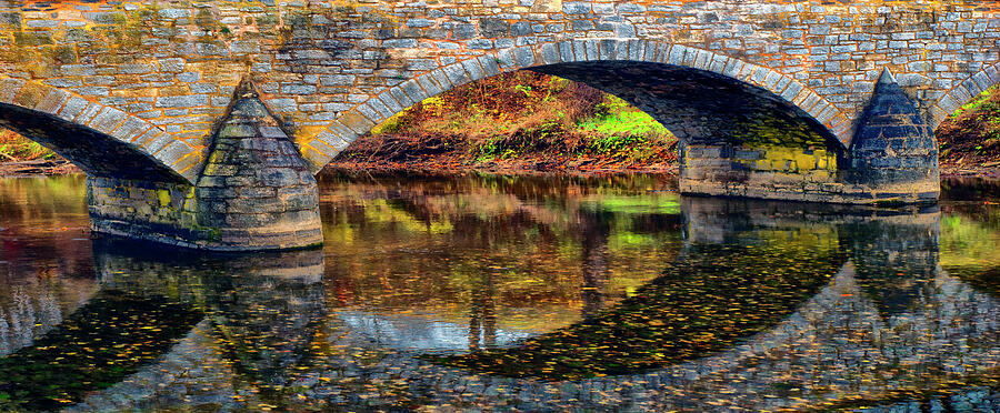 Stone Arches of Burnside Bridge Photograph by Paul W Faust - Impressions of Light