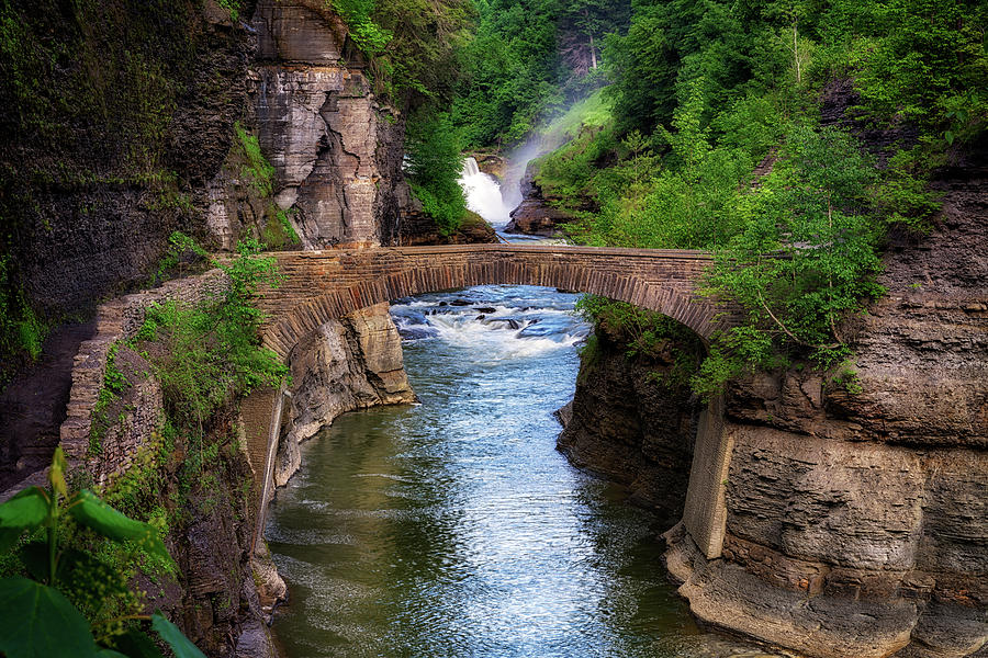 Stone Bridge Across the Genesee RIver by Rick Berk Stone Bridge Across the Genesee RIver by Rick Berk