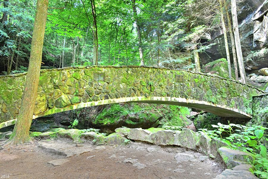 Stone Bridge In Old Mans Cave Hocking Hills Ohio Photograph by Lisa Wooten