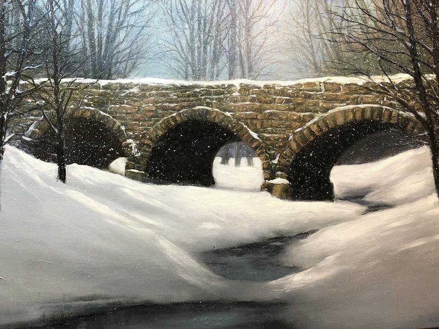 Stone Bridge Painting By Milan Melicharek Pixels   Stone Bridge Milan Melicharek 