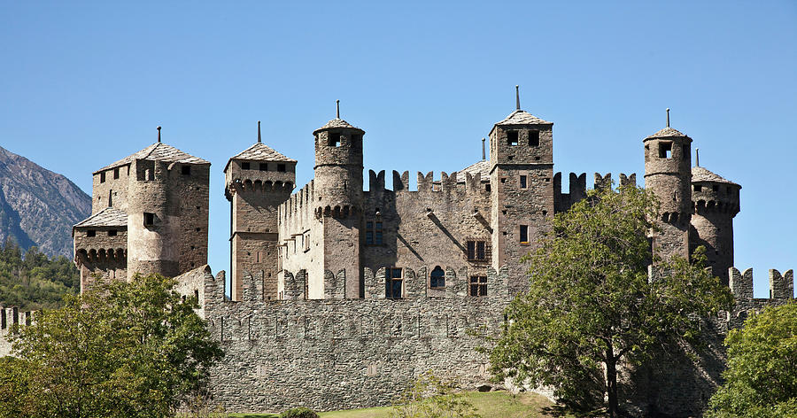 Stone Castle In Rural Landscape Digital Art by Walter Zerla - Pixels