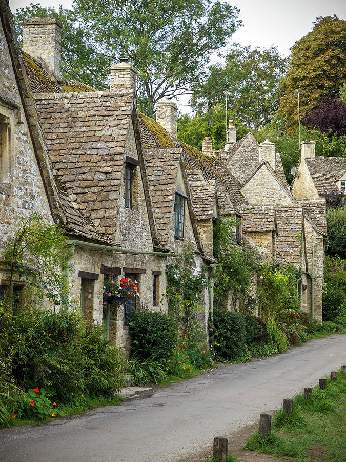 Stone Cotswold Cottages Of Bibury Photograph By Sallye Wilkinson